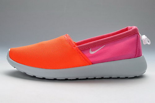 Orange Peach-red White Nike Roshe Run Slip On Womens Shoes Ireland